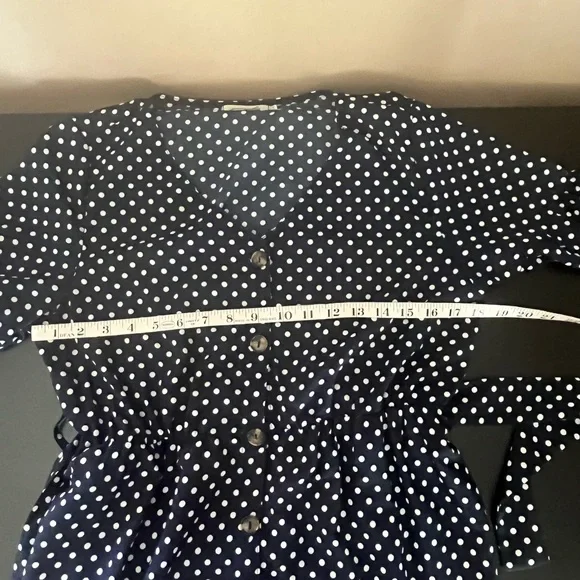 Women’s Polka Dot A-Line Loose Swing Dress Size M - Picture 7 of 13